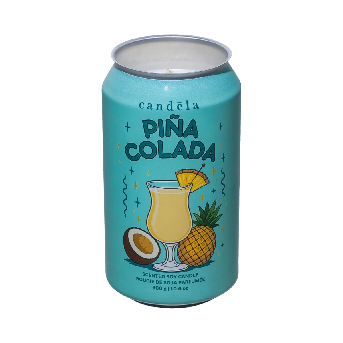 Candela Piña Colada scented soy candle