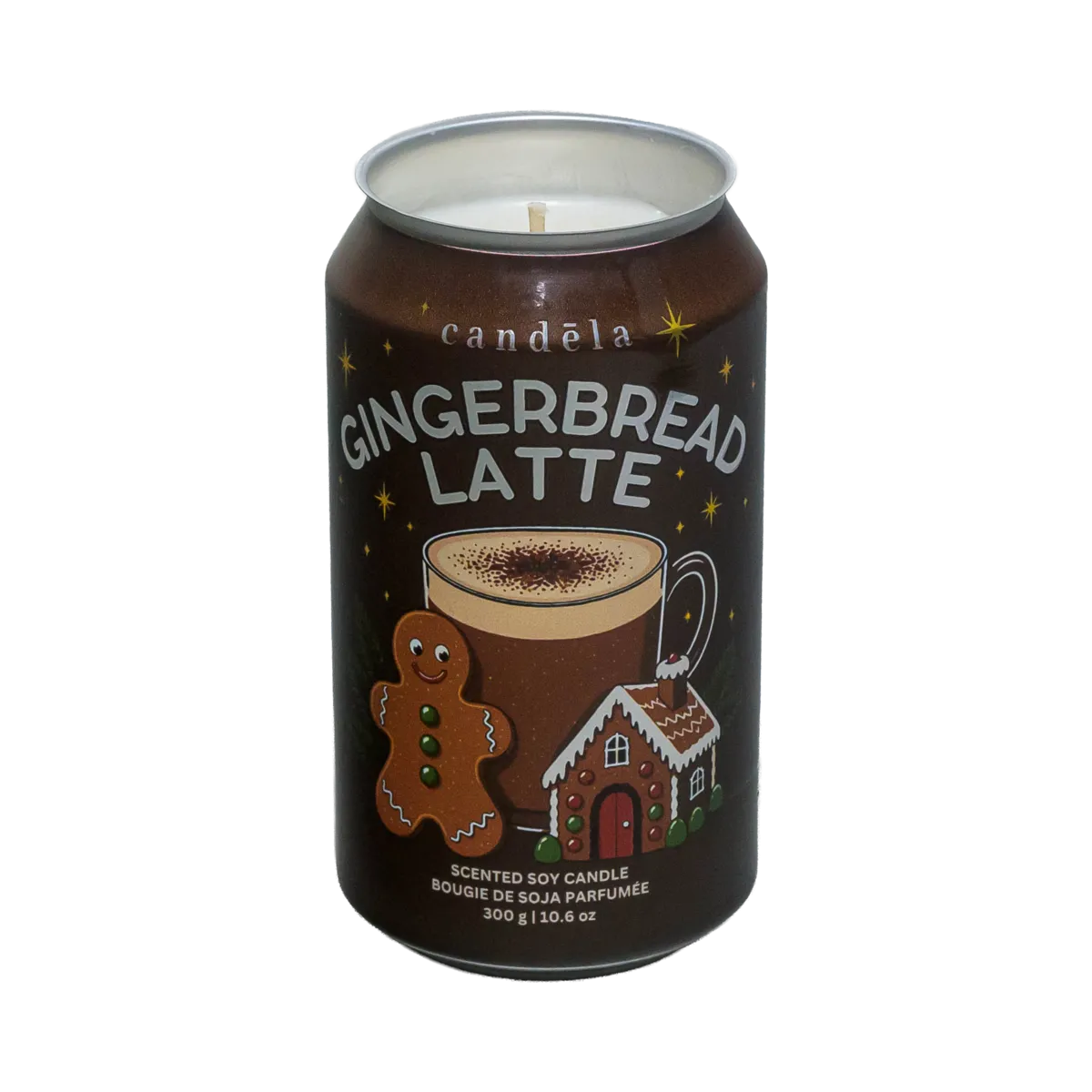 Candela Gingerbread Latte scented soy candle