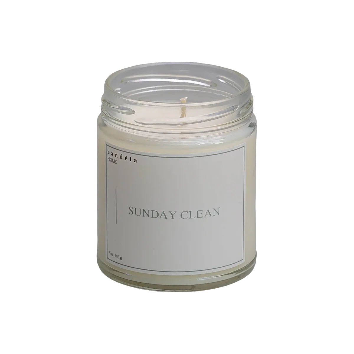 Candela Sunday Clean scented soy candle