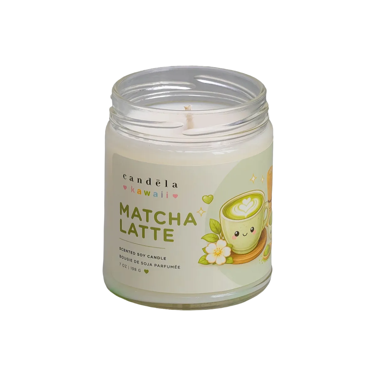 Candela Matcha Latte scented soy candle